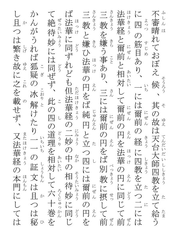 唱法華題目抄 001047