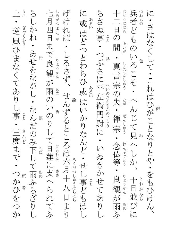 種種御振舞御書 107015