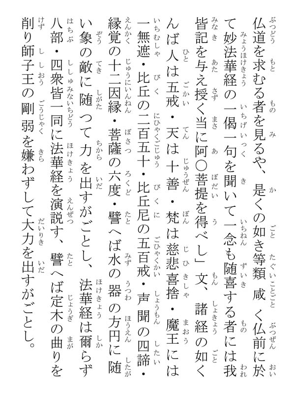 諸経と法華経と難易の事 140007